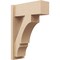 Ekena Millwork 7 1/2-in W x 18-in D x 26-in H Balboa Block Rough Cedar Woodgrain TimberThane Outlooker, Primed Tan OUTUR075X18X26BOA44RCPR - alternate 1